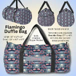 Add Name Initial, Pink Flamingo Design Duffle Bag<br><div class="desc">Add your Name to this Pink Flamingo Design Duffle Bag</div>