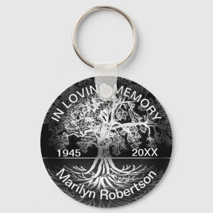 Add Name   Loving Memory   Tree of Life Key Ring