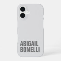 Add name minimalist bold modern grey chic