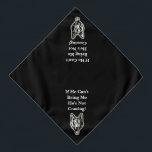 Add Name or other Text, German Shepherd on Black B Bandana<br><div class="desc">Dog Bandanna</div>