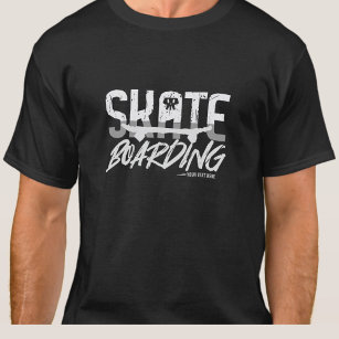 Add Name or Your Text - SKATE Boarding T-Shirt