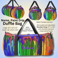 Add Name Paint Drips Blue Green Orange    