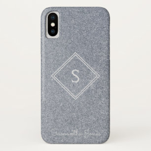 Add name Personalised Modern Elegant Glitter Case-Mate iPhone Case