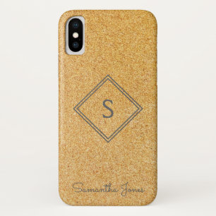 Add name Personalised Modern Elegant Gold Glitter Case-Mate iPhone Case