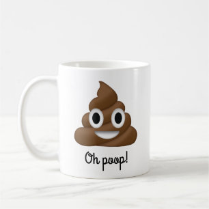 Add Name Personalised Oh Poop Coffee Mug