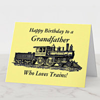 Add Name Personalize Railway Grandfather Birthday