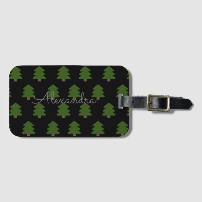 Add name Personalized Christmas Special Luggage Tag (Front Horizontal)