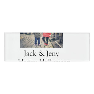 add name photo text Halloween kids girl boy Tag