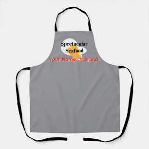 Add Name Spectacular Seafood Grey Apron
