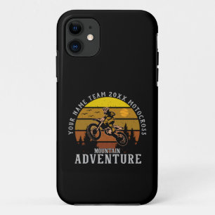Add Name Team Year Motocross Mountain Adventure Case-Mate iPhone Case