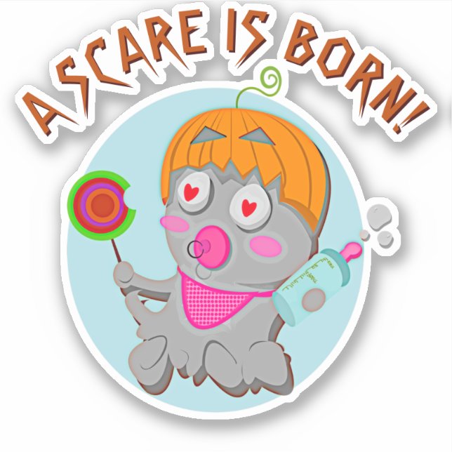 Add Name Text, A Scare Is Born, Baby Monster (Front)
