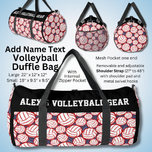 Add Name Text, Alex's Volleyball Gear Duffle Bag