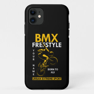 Add Name Text BMX Freestyle Urban Extreme Sport    Case-Mate iPhone Case