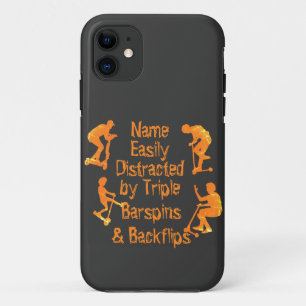 Add Name Text Easily Distracted by Stunt Scooter Case-Mate iPhone Case