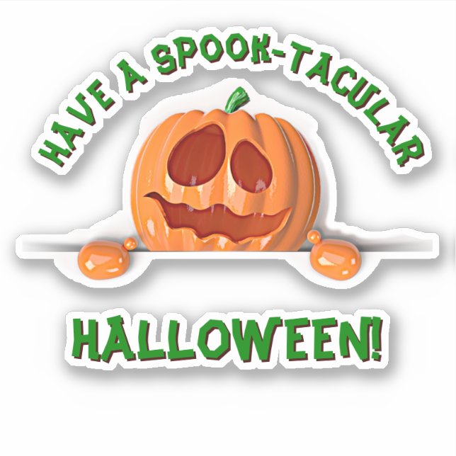 Add Name Text, Have A Spook-Tacular Halloween 3D (Front)
