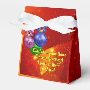 Add Name Text Matching Christmas Favour Box