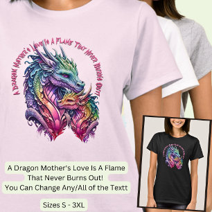 Add Name Text, Mother & Baby Dragon T-Shirt
