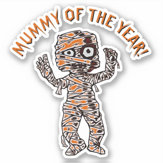 Add Name Text, Mummy of the Year, Phrase Saying (Front)