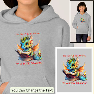 Add Name Text - Not A BookWorm A Book Dragon