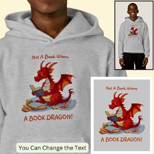 Add Name Text - Not A BookWorm A Book Dragon
