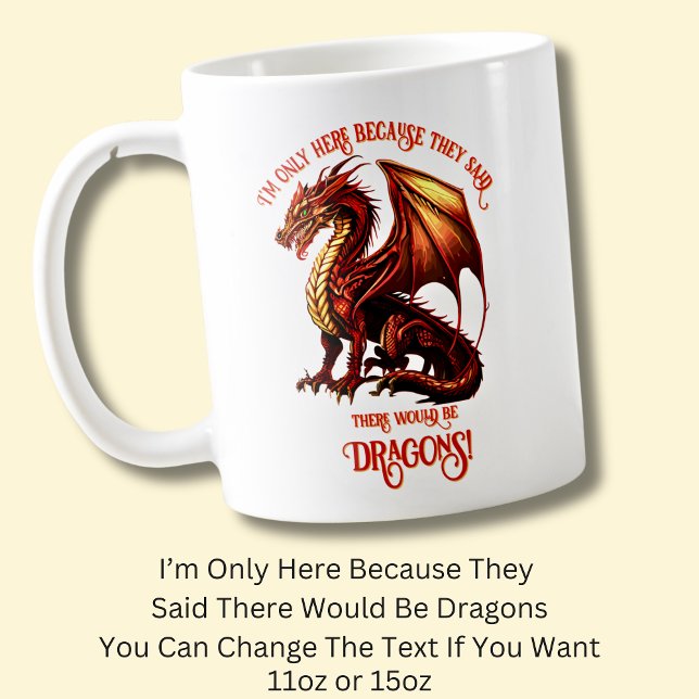 Add Name Text - Only Here Because Said Dragons!    Coffee Mug (Creator Uploaded)