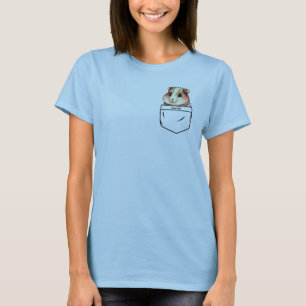 Add Name Text (or Delete), Guinea Pig in Pocket T-Shirt