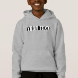 Add Name Text Photo Kids Boys Template<br><div class="desc">Boys Hoodies Pullover Add Image Logo Text Here Clothing Apparel Template Personalised Light Steel Grey Hooded Sweatshirt Pullover.</div>