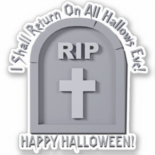 Add Name Text, RIP 3D Gravestone Shall Return Gray