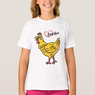 Add Name to chickens Birthday Gift, chikens Lovers T-Shirt