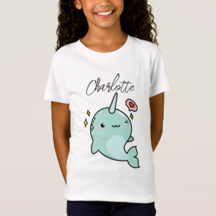 Add Name to Narwhal Birthday Party, Narwhal lover  T-Shirt