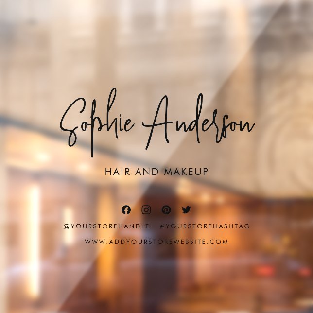 Add Name Trendy Modern Script Social Media (Sheet 2)