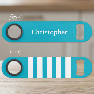 Add name white and blue