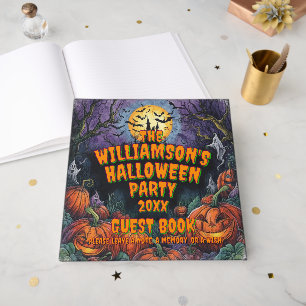 Add Name Year Halloween Party Guest Book