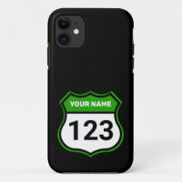 Add Name Your Number Racing Identification Green