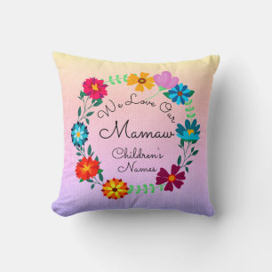 Add Names, Change Mamaw - We Love Our Grandmother Cushion