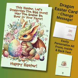 Add Names, Dragonize The Egg Hunt, Easter Card