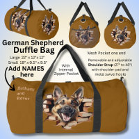 Add Names, German Shepherd Dog Bursting Out of
