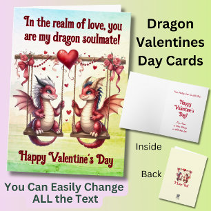 Add Names, In the realm of love my dragon soulmate Card