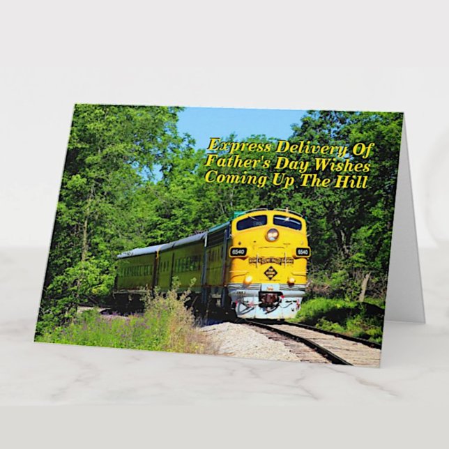 Add Names Steam Train Men Man Happy Birthday Card (Creator Uploaded)