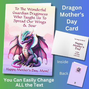 Add Names, To The Wonderful Guardian Dragoness Card