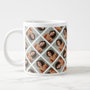 Add One Photo to make a Crazy Collage Large Coffee Mug