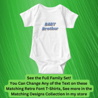 Add or Edit Name, BABY, Matching Family Retro
