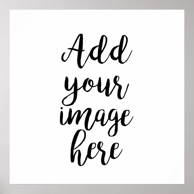 add own Image Customisable poster (Front)