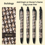 Add Owner's or Dog's Name, Bulldog Black Ink Pen<br><div class="desc">Add the Name,    Change to your own details. See my store for lots more great Pens</div>