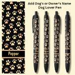 Add Owner's or Dog's Name, Dog Paw Prints on Brown Black Ink Pen<br><div class="desc">Add the Name,    Change to your own details. See my store for lots more great Pens</div>