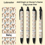 Add Owner's or Dog's Name, Labrador Black Ink Pen<br><div class="desc">Add the Name,    Change to your own details. See my store for lots more great Pens</div>
