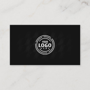 Add personalised logo professional black business card