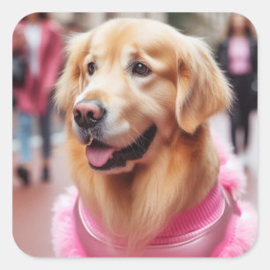 Add Personalised Pet Photo Gift for Dog Parent Square Sticker