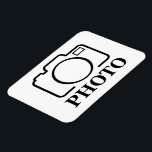 Add Personalised Photo Wedding Modern Cute Elegant Magnet<br><div class="desc">You can customise it with your photo,  logo or with your text.  You can place them as you like on the customisation page. Modern,  unique,  simple,  or personal,  it's your choice.</div>