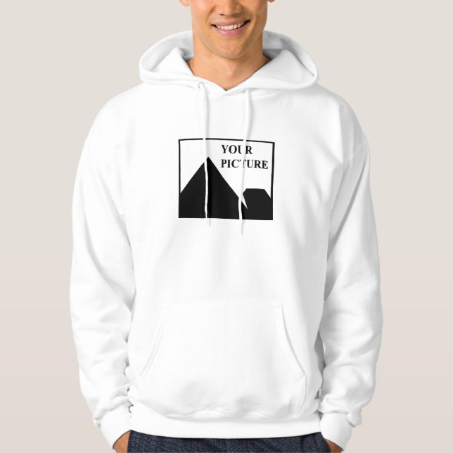 Add Personalised Picture Business Company Name Hoodie (Front)